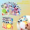 36 Pcs 9"x6" Summer Scene Make a face Stickers for Kids, Make Your Own Summer Sticker Sheets, Party Favors Kids Crafts, Goodie Bags Stuffers, Classroom Rewards
